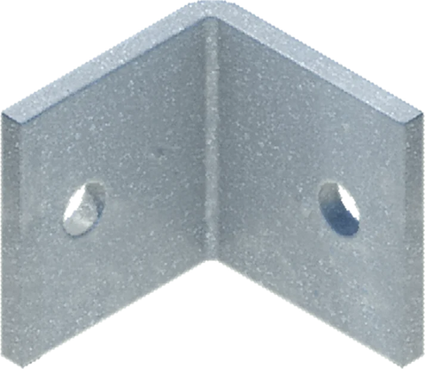 Angle Clip 2.5" x 2.5" w/ Round Holes (For 1/2" Hex Bolt) - floating dock hardware