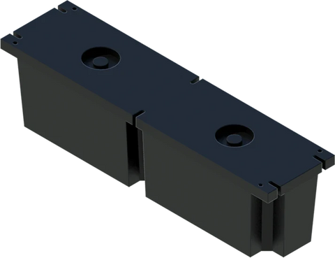 PermaFloat dock float 12" x 48" x 12", foam-filled polyethylene floating dock float