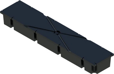 PermaFloat dock float 20" x 96" x 10", foam-filled polyethylene floating dock float