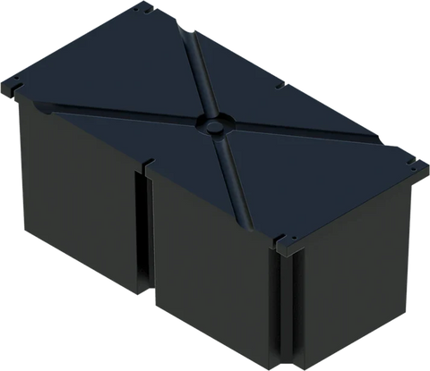 PermaFloat dock float 24" x 48" x 20", foam-filled polyethylene floating dock float