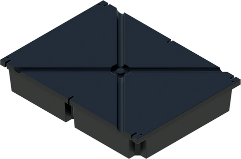 PermaFloat dock float 36" x 48" x 8", foam-filled polyethylene floating dock float