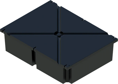 PermaFloat dock float 36" x 48" x 12", foam-filled polyethylene floating dock float