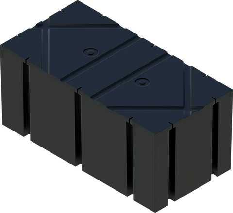 PermaFloat dock float 36" x 72" x 32", foam-filled polyethylene floating dock float
