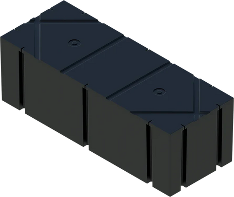 PermaFloat dock float 36" x 96" x 32", foam-filled polyethylene floating dock float