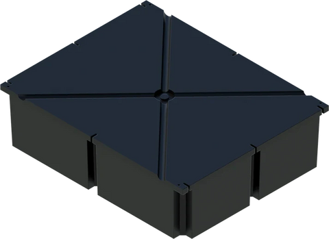 PermaFloat dock float 48" x 60" x 16", foam-filled polyethylene floating dock float