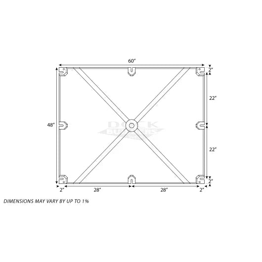 48" x 60" x 24" PermaFloat dock float for floating docks and boat docks