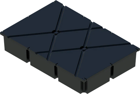 PermaFloat dock float 48" x 72" x 12", foam-filled polyethylene floating dock float