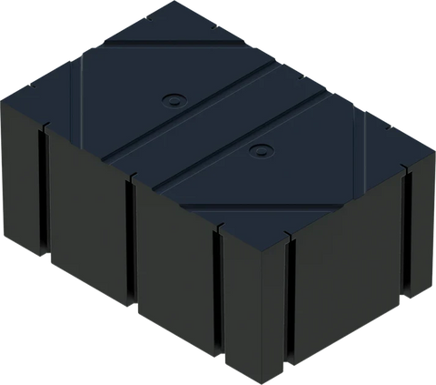 PermaFloat dock float 48" x 72" x 32", foam-filled polyethylene floating dock float