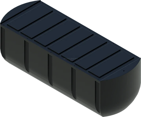 PermaFloat lift tank 34" x 96" x 30", heavy .375" wall, for floating dock float replacement