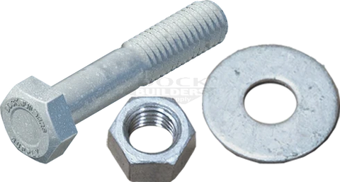 5/8" x 3" Hex Bolt Set, Galvanized - floating dock hardware