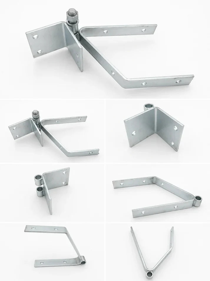 Gangway Hinge Setup (Single Hinge) for building boat docks