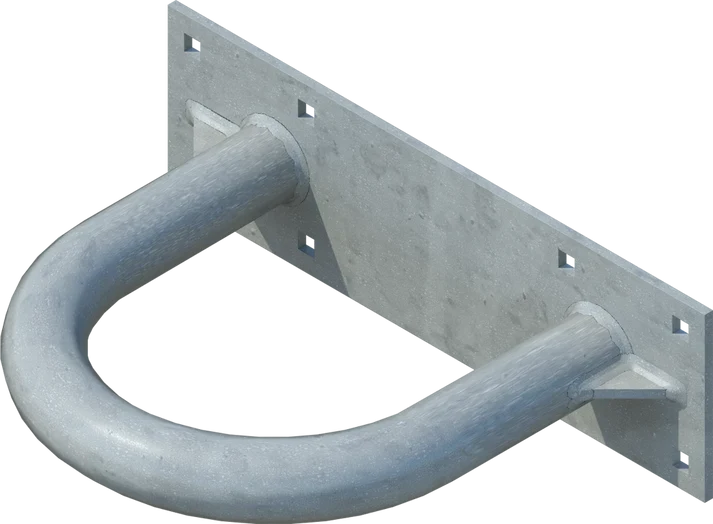 8" Hoop Pile Holder - floating dock hardware