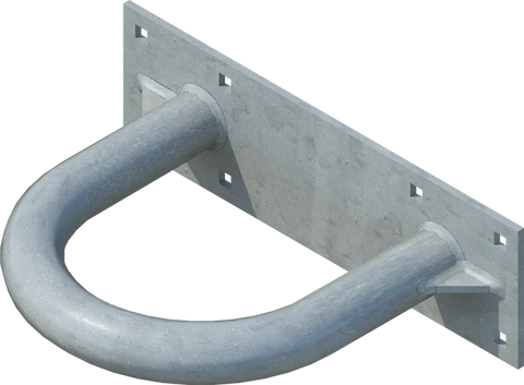 8" Hoop Pile Holder - floating dock hardware