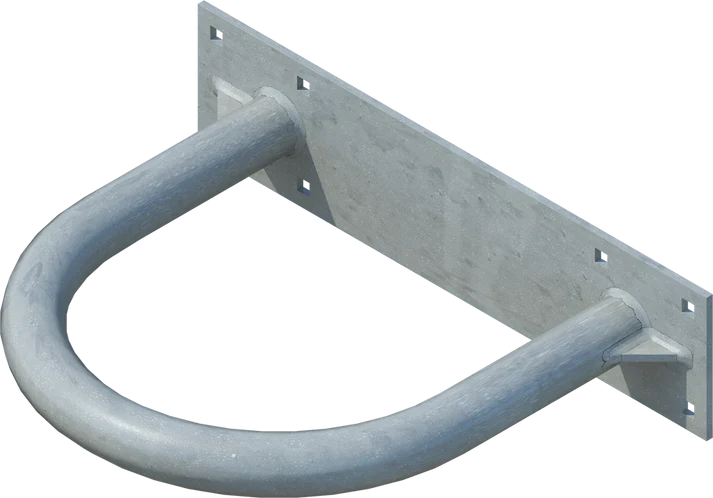 12" Hoop Pile Holder - floating dock hardware