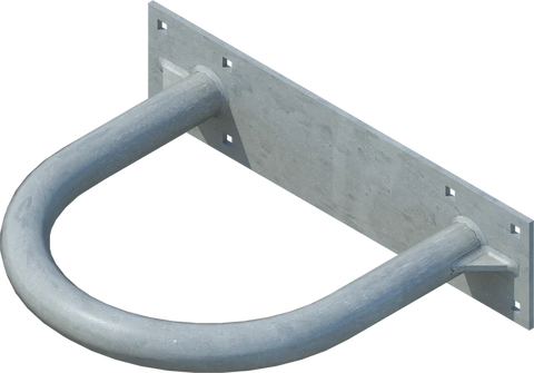 12" Hoop Pile Holder - floating dock hardware