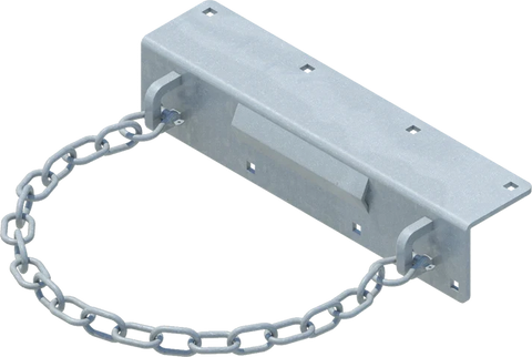Hoop Chain Pile Holder - floating dock hardware