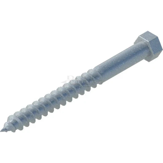 3/8" x 4" Hex Lag Bolt, Galvanized - floating dock hardware