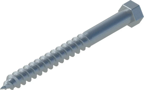 3/8" x 4" Hex Lag Bolt, Stainless Steel - floating dock hardware