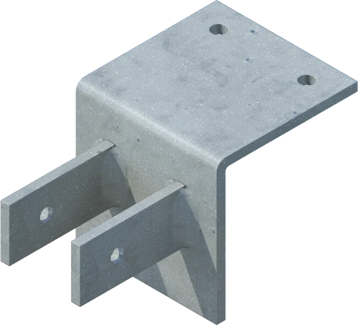 Pipe Stand-Off Bracket - Straight - floating dock hardware