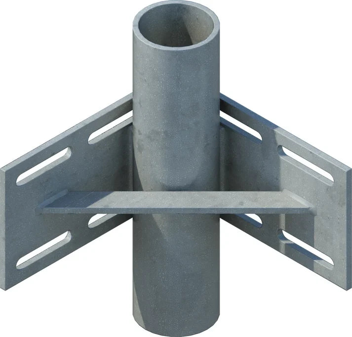 Inside Corner Pipe Holder 3" - floating dock hardware