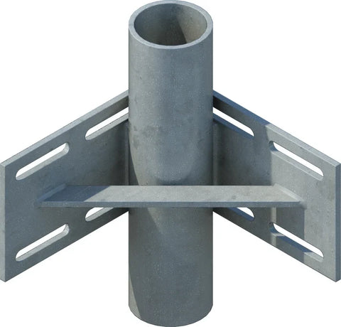 Inside Corner Pipe Holder 3" - floating dock hardware