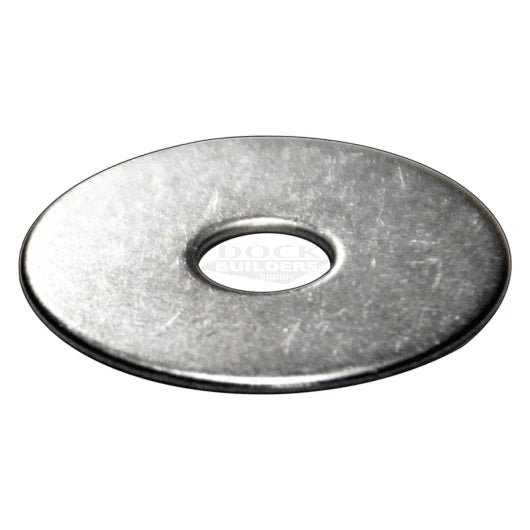 3/8" x 1-1/2" Fender Washer, Stainless Steel for building boat docks
